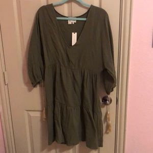 Olive green dress